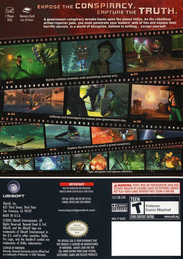 Beyond Good and Evil for Nintendo GameCube Complete Like hotsell New