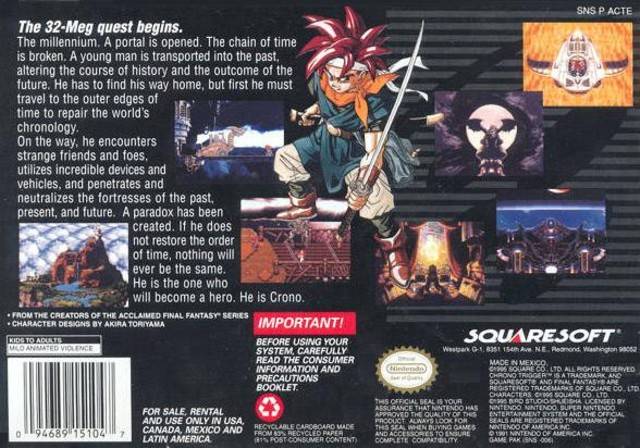 Chrono Trigger for order Super Nintendo