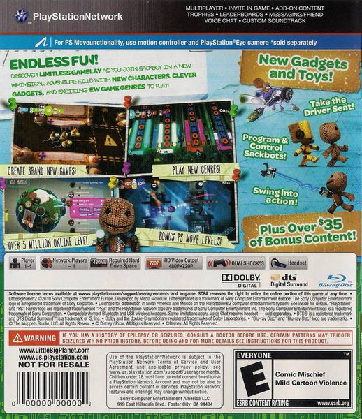 LittleBigPlanet 2: Special Edition - PlayStation 3 – J&L Video Games ...