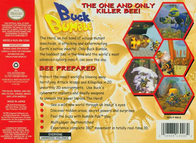 Buck Bumble - (N64) Nintendo 64 [Pre-Owned]