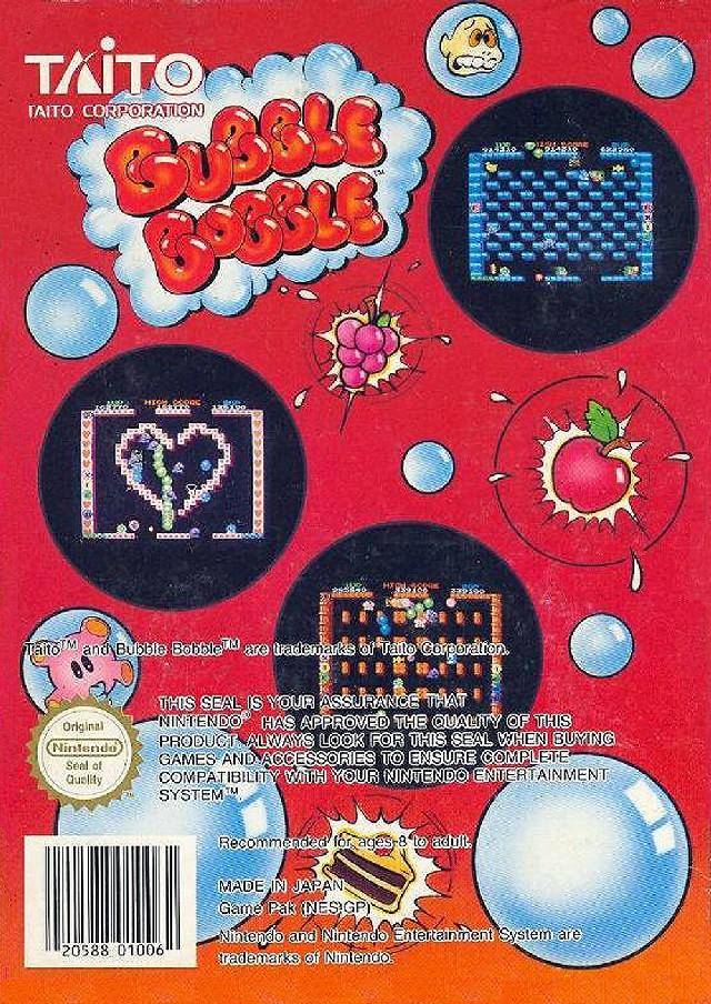 Reserved for Jason Taito Bubble Bobble game for store Nintendo NES