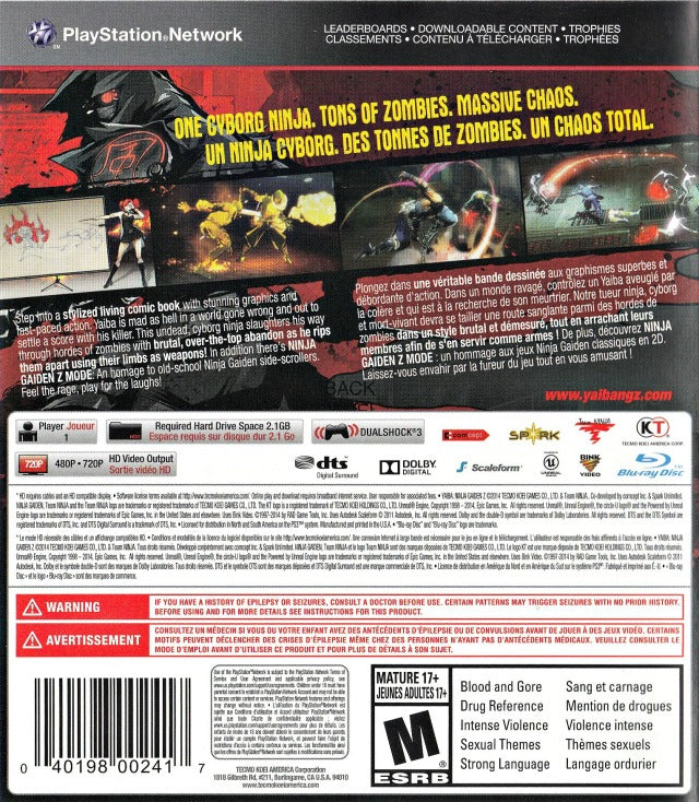 Yaiba: Ninja Gaiden Z - (PS3) PlayStation 3