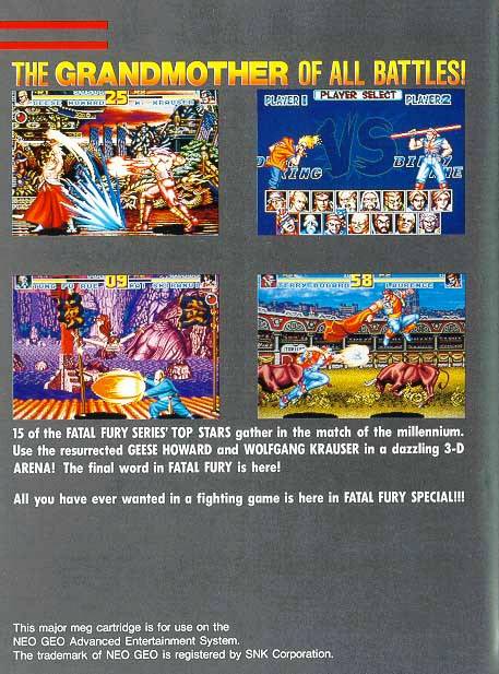 Fatal Fury Special - (SNK) SNK NeoGeo [Pre-Owned] | J&L Game