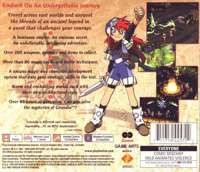 Grandia For Playstation selling 1