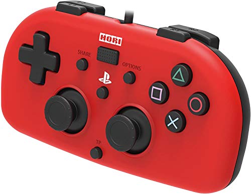 Hori sony PlayStation 4 Wired Controller Light Small (Red) - (PS4)  PlayStation 4 (Japanese Import)