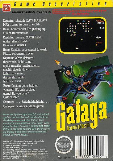 Outlet Galaga Demons of Death Nintendo Nes