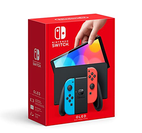 Nintendo Switch OLED Model (Neon Red & Neon Blue Set) - (NSW) Nintendo Switch CONSOLE Nintendo   