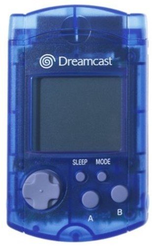 Deals Sega Dreamcast OEM Translucent Blue VMU Memory Card Complete W/Manual