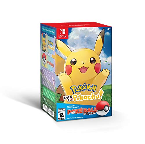 Pokémon: Let’s Go, Pikachu! + Poké Ball Plus Pack - (NSW) Nintendo Switch Video Games Nintendo   