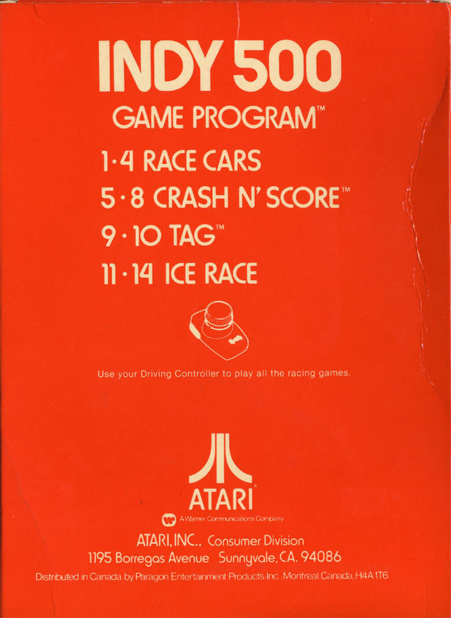 Indy 500 - Atari 2600 [Pre-Owned] | J&L Game