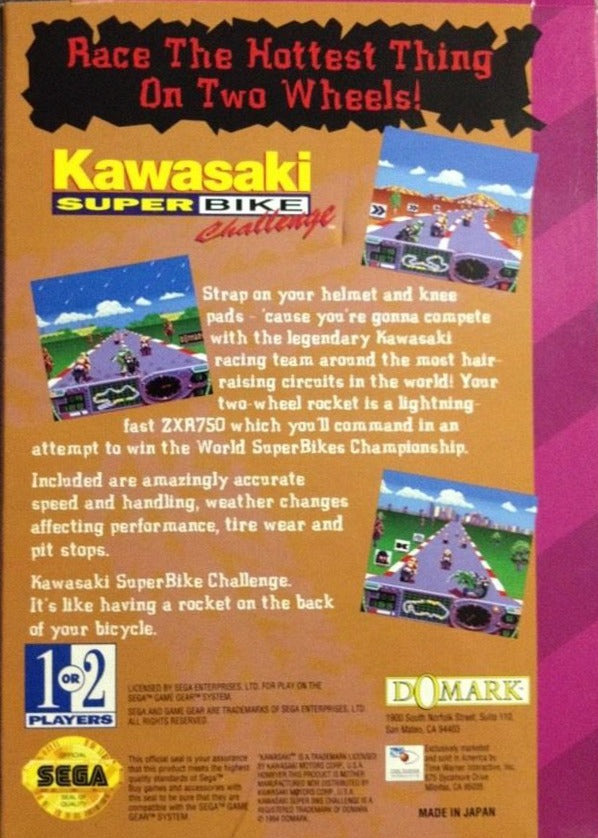 Kawasaki on sale Super Bike Challenge Sega Game