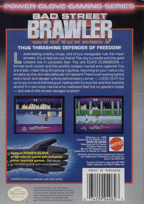 Bad Street Brawler - (NES) Nintendo Entertainment System [Pre 