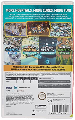 Two Point Hospital - Jumbo Edition - (NSW) Nintendo Switch (European Import) Video Games SEGA   