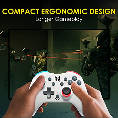 Mobile Gaming Corps Switchplate Wireless Controller (Black/White) - (NSW) Nintendo Switch Video Games MOBILEGAMINGCORPS   