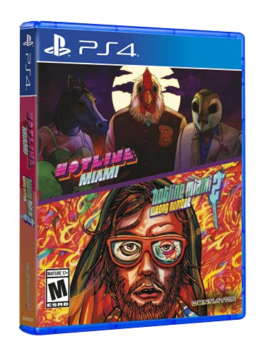 Hotline Miami & Hotline Miami 2: Wrong Number - (PS4) PlayStation 4 Video Games Devolver Digital