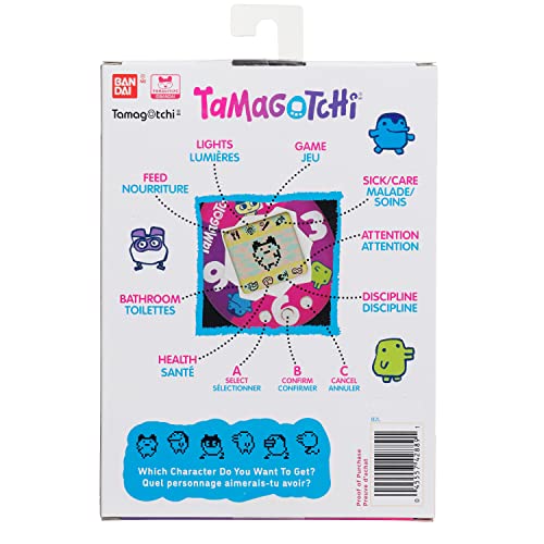 The Original Tamagotchi (Gen 1) (Purple-Pink Clock) - Tamagotchi