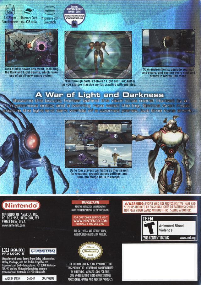 Metroid Prime 2 Echoes for Nintendo GameCube orders