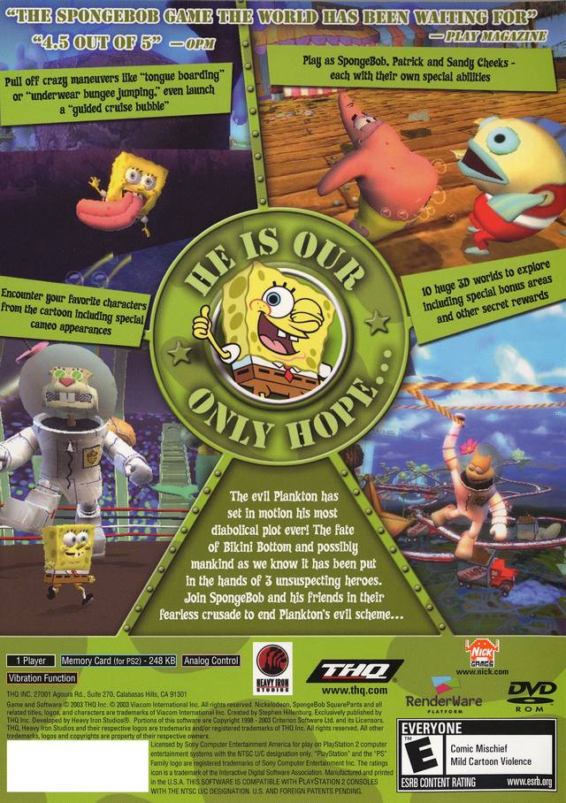 SpongeBob SquarePants Battle for Bikini Bottom PS2