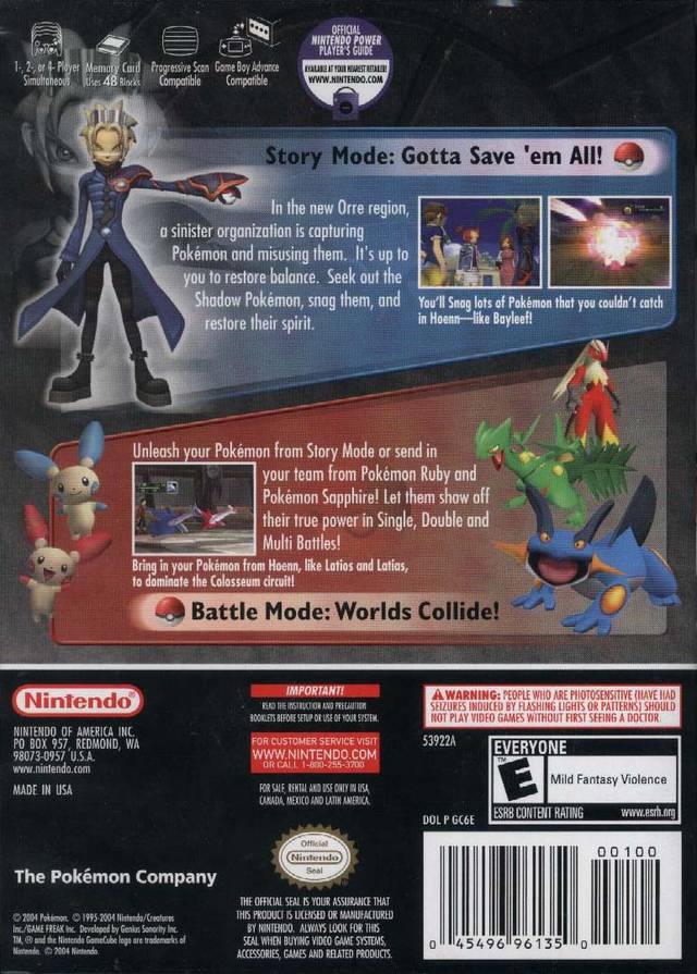 Pokemon Colosseum for Nintendo GameCube shops