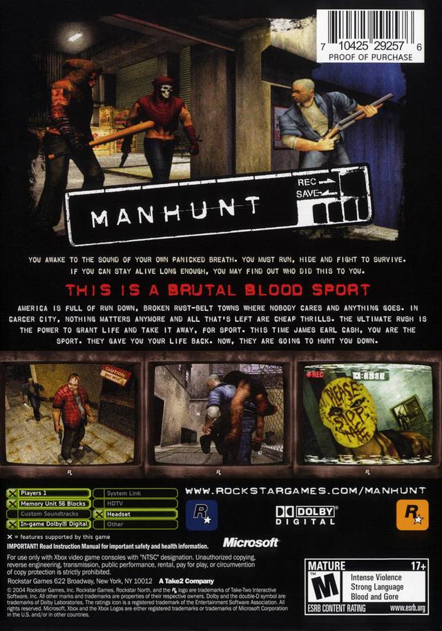 Manhunt - (XB) Xbox [Pre-Owned] | J&L Game