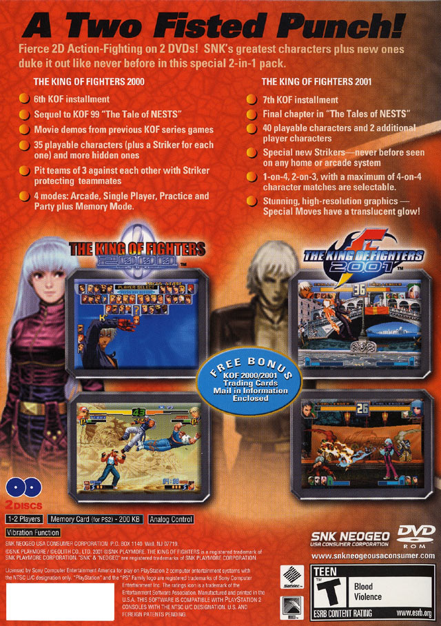 The King of Fighters 2000/2001 - (PS2) PlayStation 2