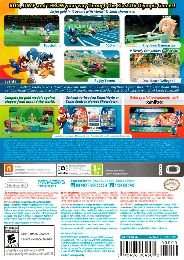 Mario olympics best sale wii u