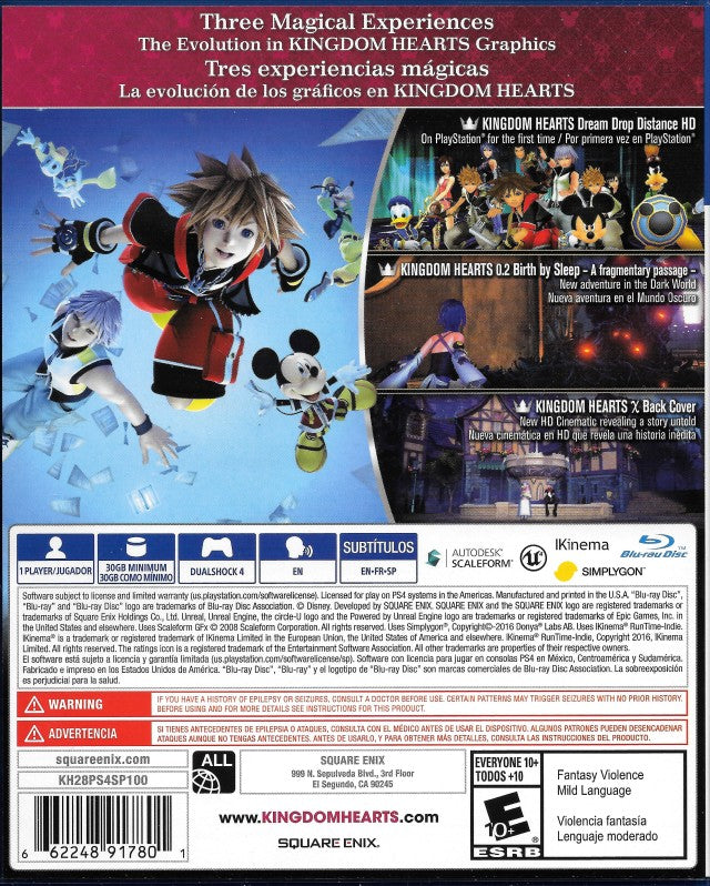 Kingdom Hearts HD 2.8 Final Chapter Prologue - PlayStation 4, PlayStation  4