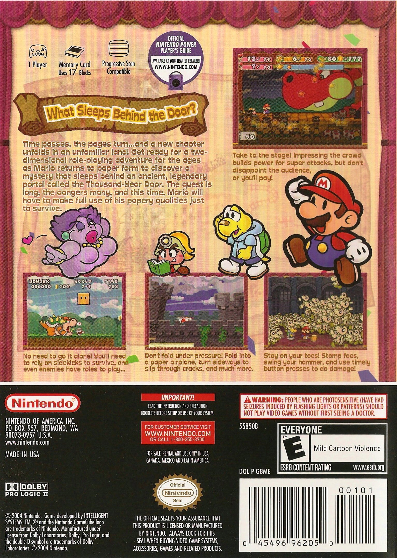 Paper Mario The Thousand-Year purchases Door for Nintendo GameCube