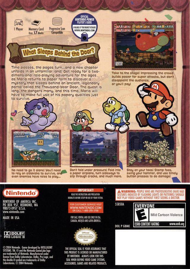 Paper Mario: The Thousand-Year Door (Players Choice) - (GC) GameCube  [Pre-Owned]