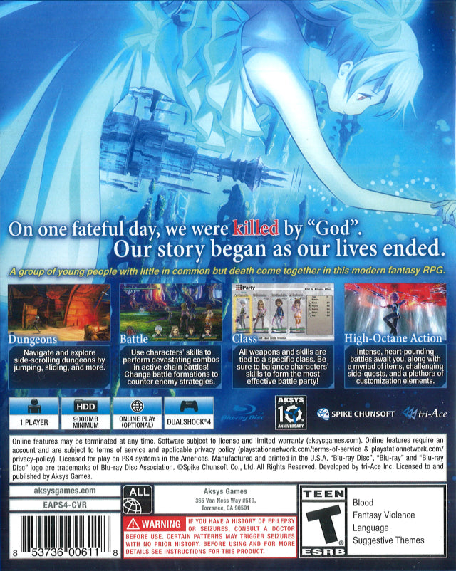 Exist Archive: The Other Side of the Sky - (PS4) PlayStation 4 [Pre-Owned] Video Games Aksys Games   