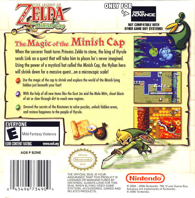 The Legend of Zelda The Minish sale Cap Gameboy Advance