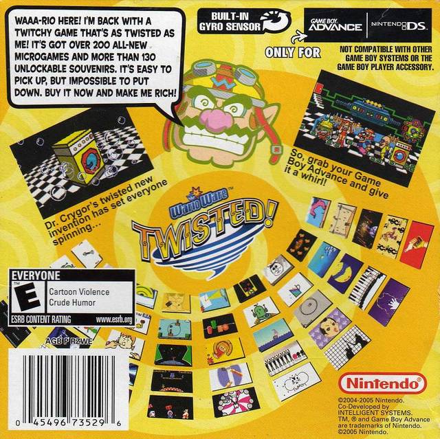 WarioWare 2024 Twisted Nintendo Gameboy Advance