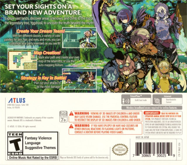 Etrian Odyssey V Beyond The Myth Launch Edition for Nintendo 3DS outlet New