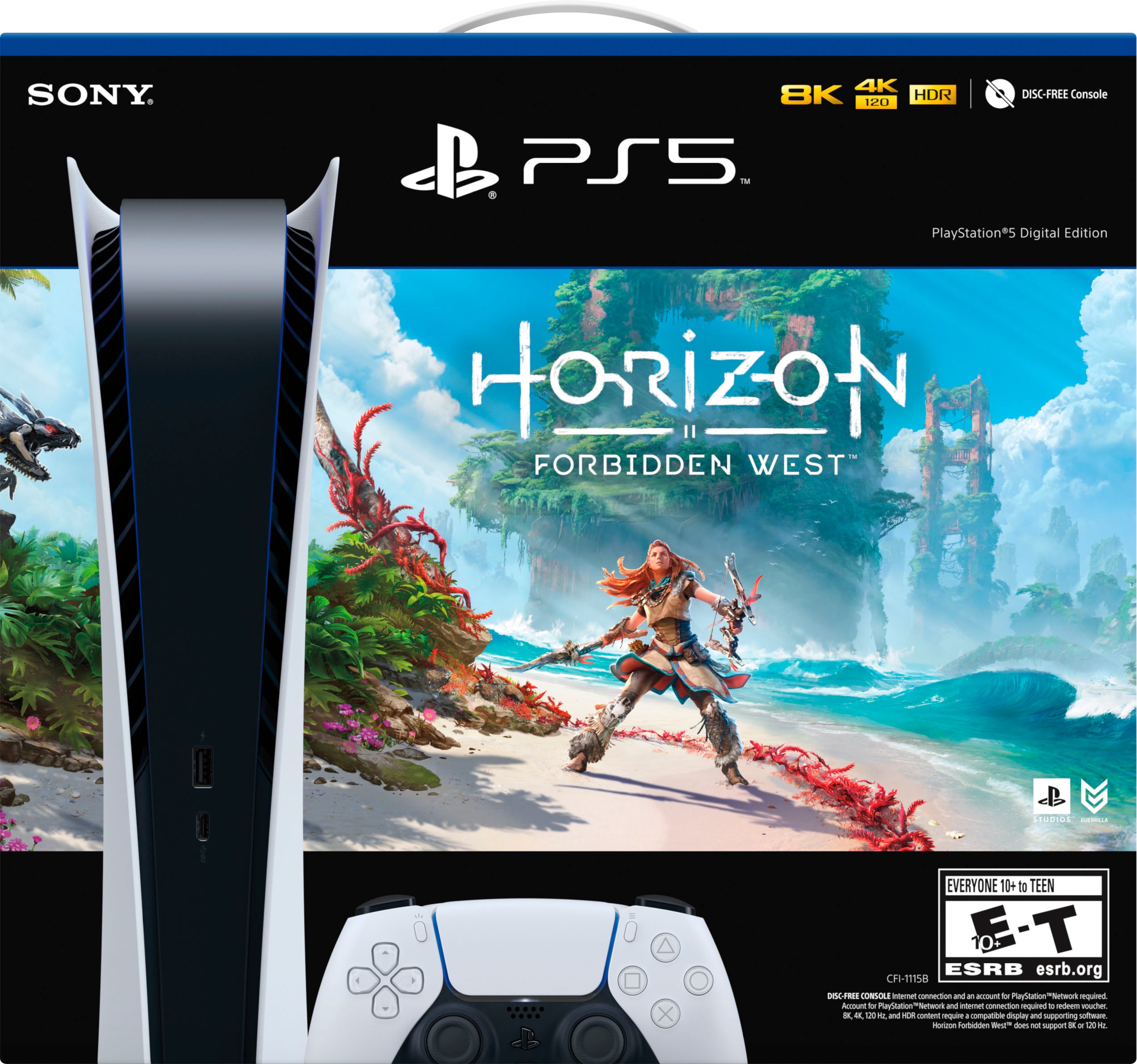 SONY PlayStation 5 Digital Edition Console (Horizon Bundle) (Model  CFI-1215B) - (PS5) PlayStation 5