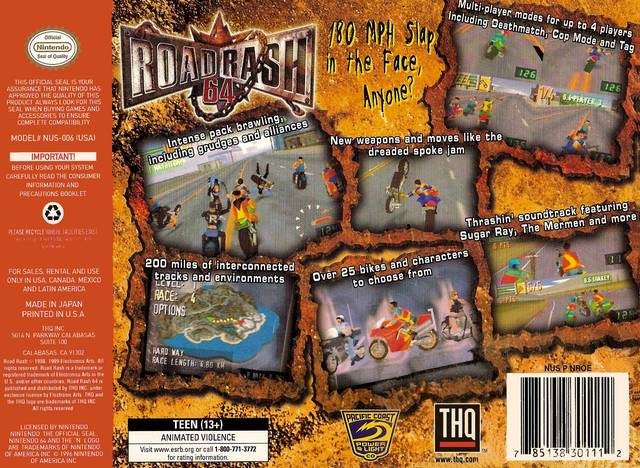 On sale Road Rash for Nintendo 64