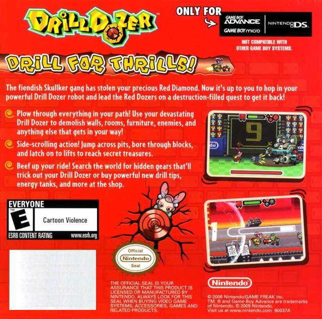 Drill Dozer for shops Nintendo Gameboy Advance