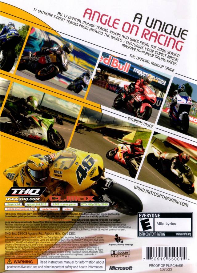 MotoGP '06 - Xbox 360 [Pre-Owned] | J&L Game