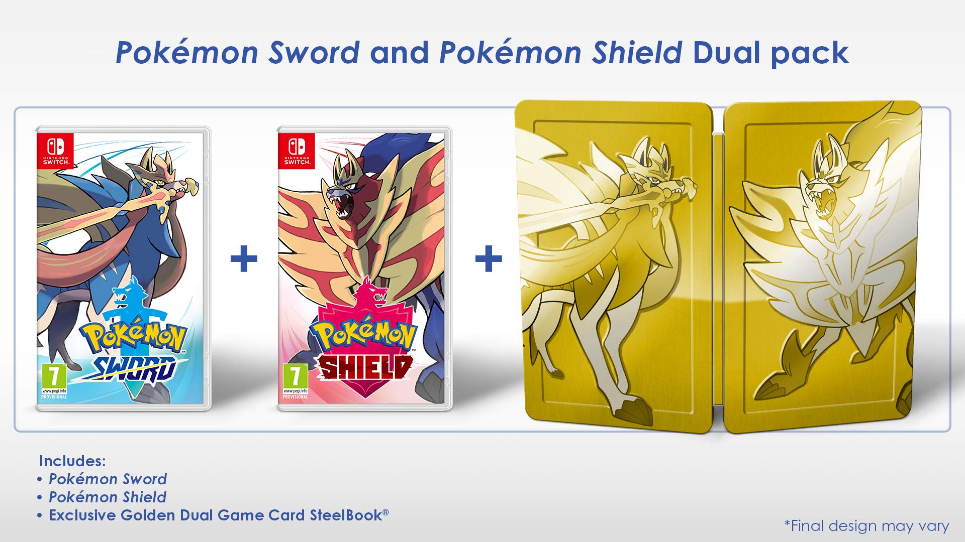 Pokemon shield sale with steelbook