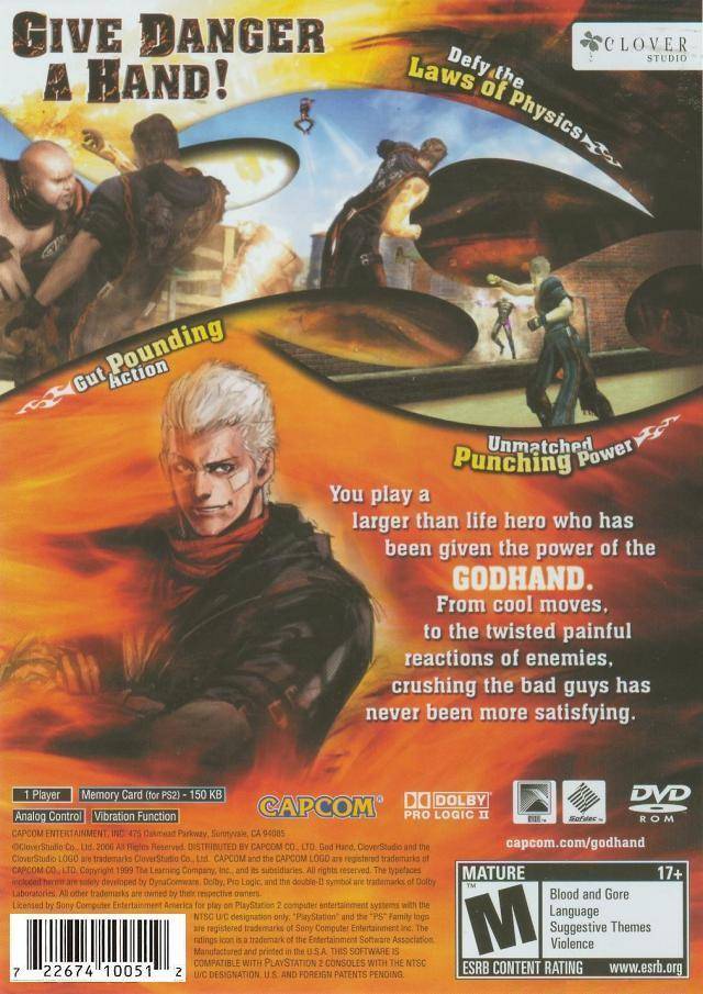 God Hand For retailer Playstation 2