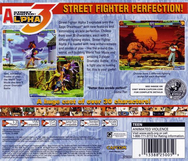 Street Fighter Alpha 3 for Sega Dreamcast buy