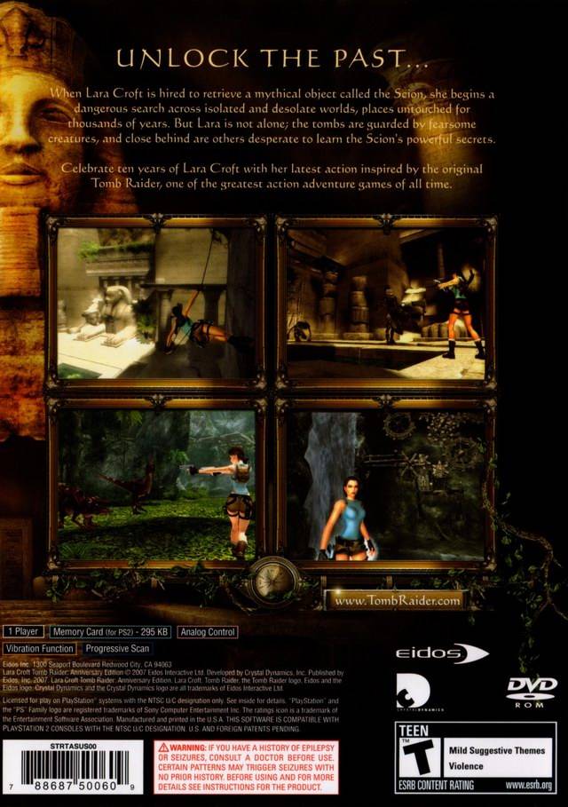 Tomb raider deals anniversary playstation 2