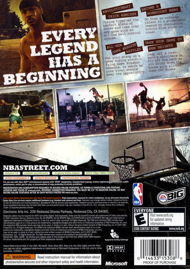 Nba street xbox clearance 360