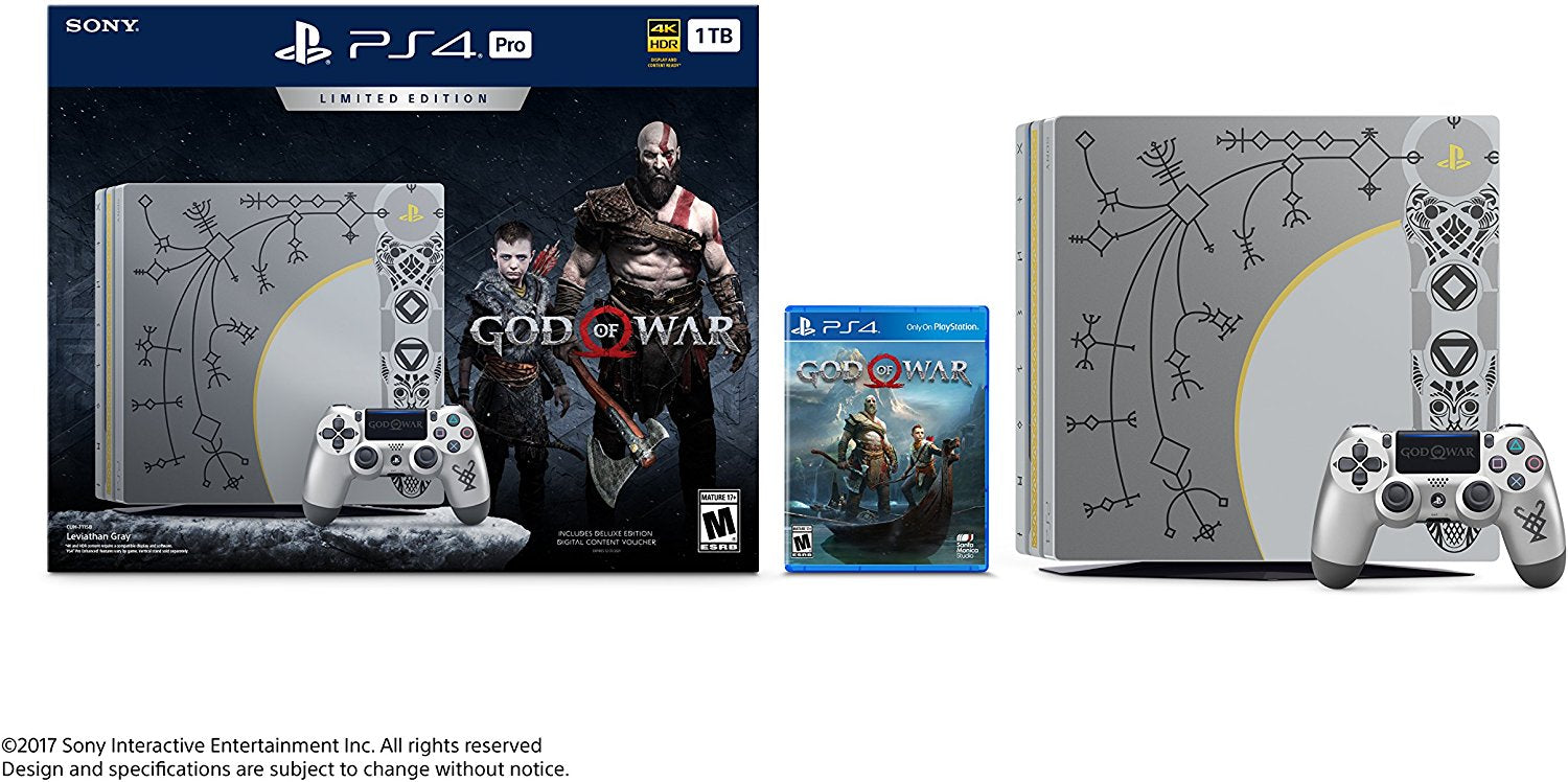 Sony PlayStation 4 Pro 1TB Limited Edition Console - God of War Bundle |  Ju0026L Game