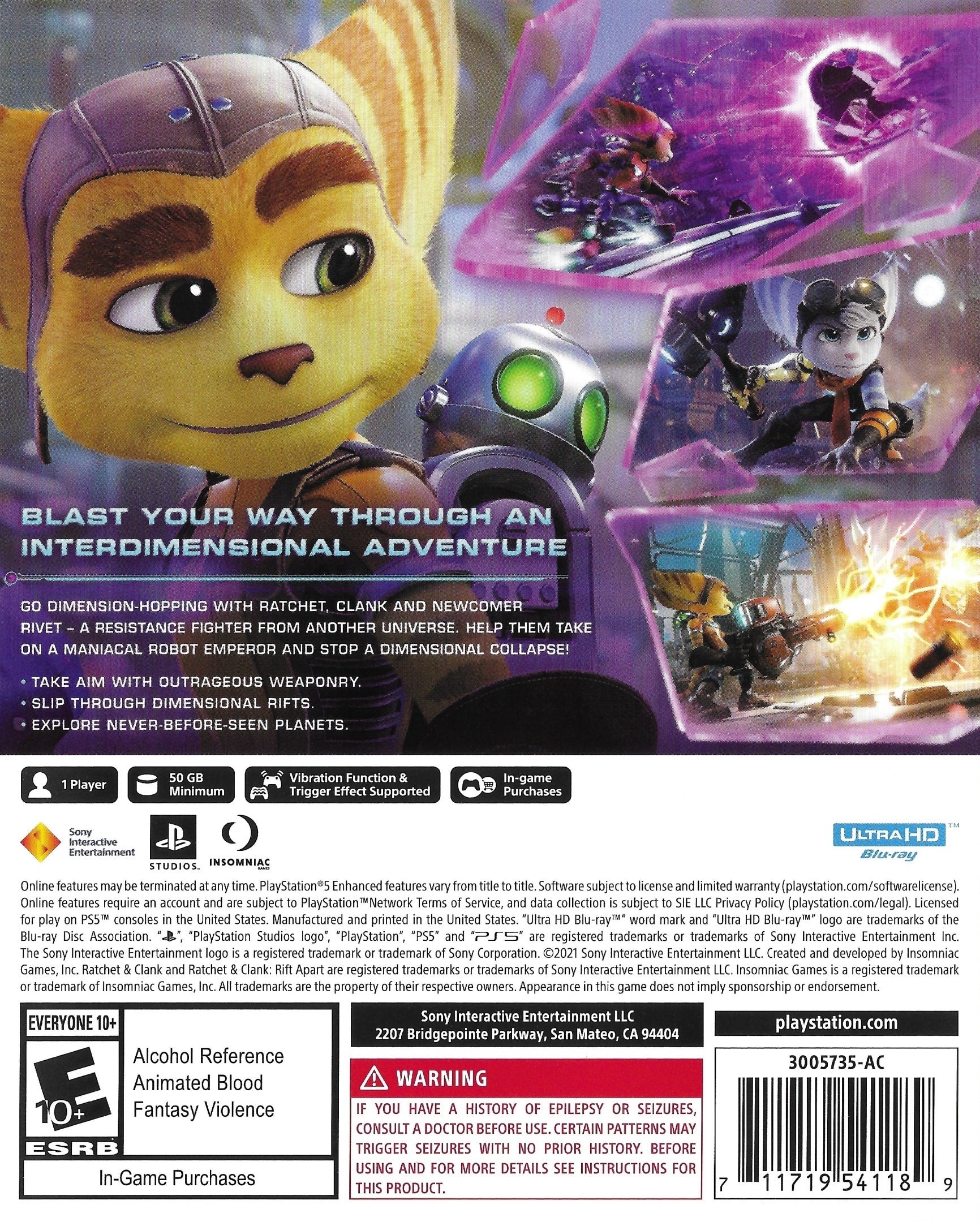 Ratchet and Clank: Rift Apart For Playstation shops 5