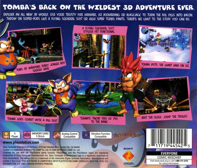 Tomba shops 2 The Evil Swine Return For Playstation 1