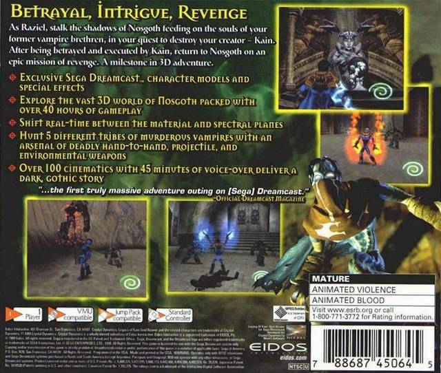 Legacy of Kain: Soul Reaver - (DC) SEGA Dreamcast  [Pre-Owned] Video Games Eidos Interactive   