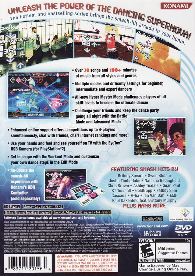 Dance Dance Revolution SuperNOVA 2 - (PS2) PlayStation 2 [Pre-Owned]