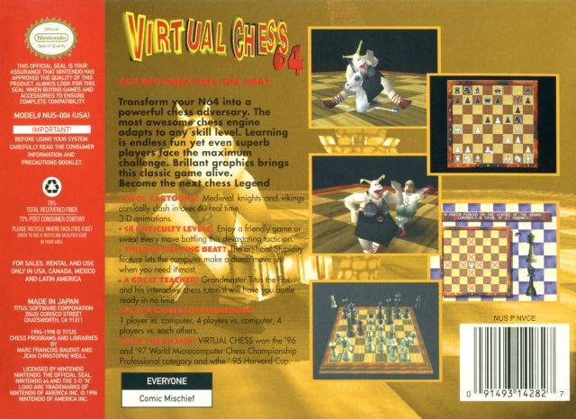 Virtual factory Chess for Nintendo 64