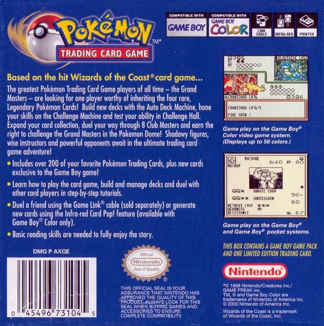 Pokémon Trading Card hotsell Game - Game Boy Lösungsbuch Box