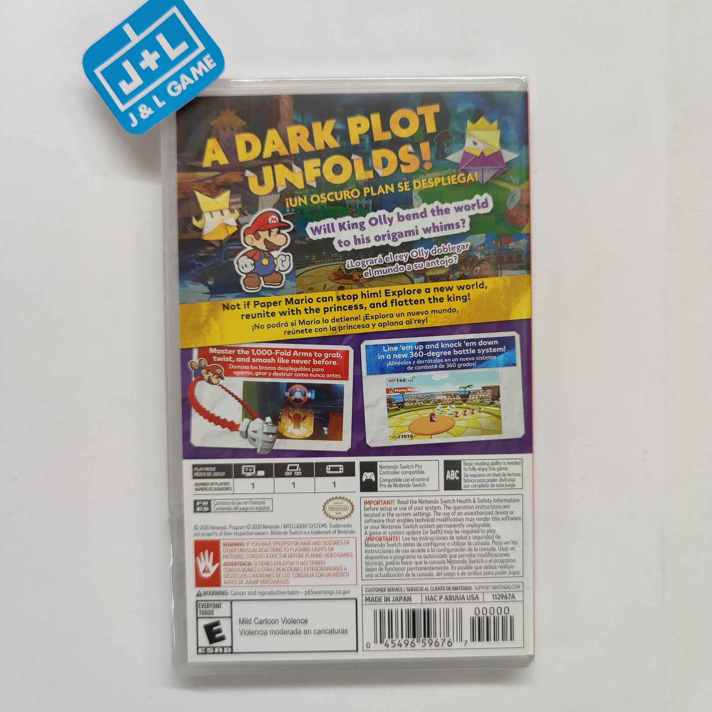 Paper Mario: The Origami King - Nintendo Switch : Nintendo of  America, Nintendo: Video Games